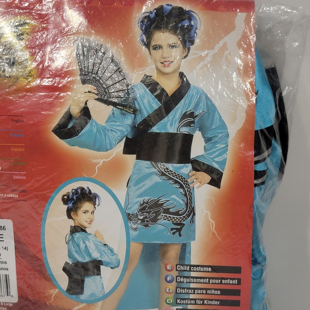 Rubies Brotherhood of the Dragon Lady Kids Costume Blue Large 12-14 882486